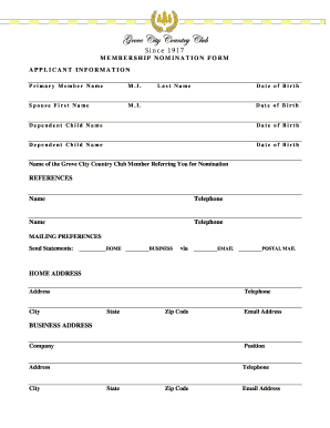 private-club-membership-form-template