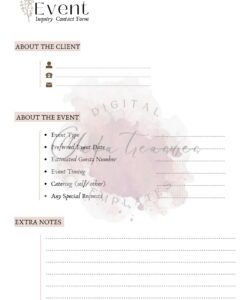 private-event-inquiry-form-template