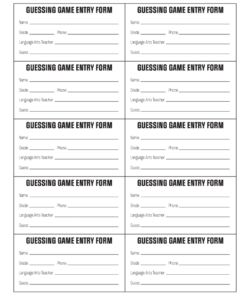 prize-draw-entry-form-template