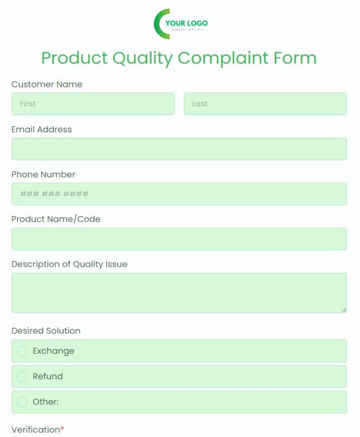 product-quality-complaint-form-template