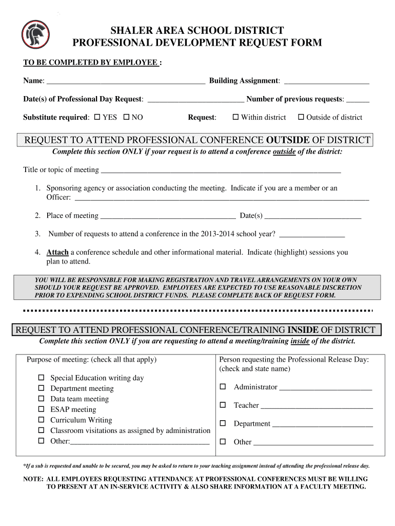 professional-development-application-form-template
