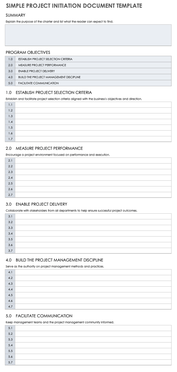 project-initiation-request-form-template