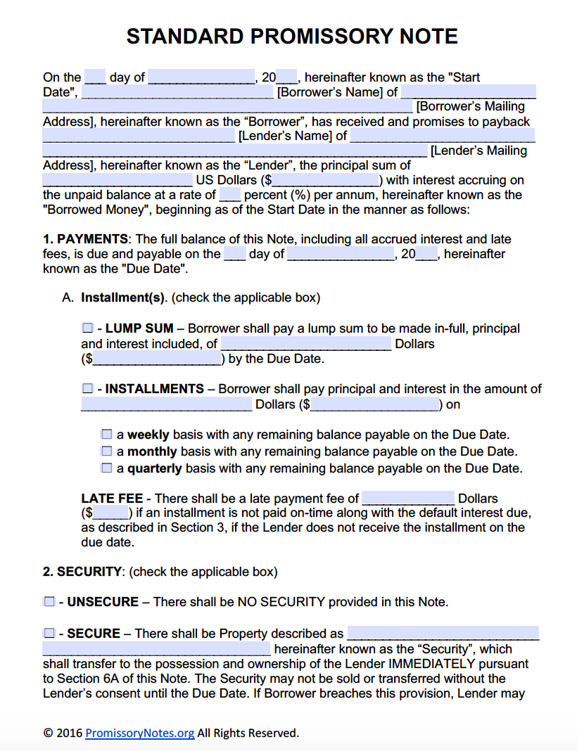 promissory-note-business-form-template