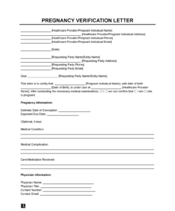proof-of-pregnancy-form-template