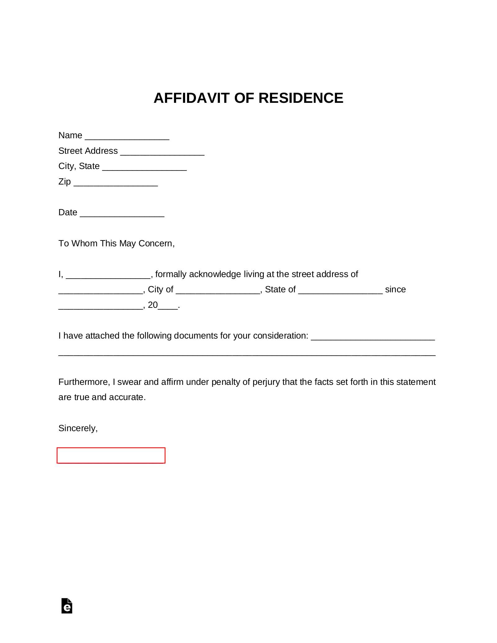 proof-of-residency-form-template