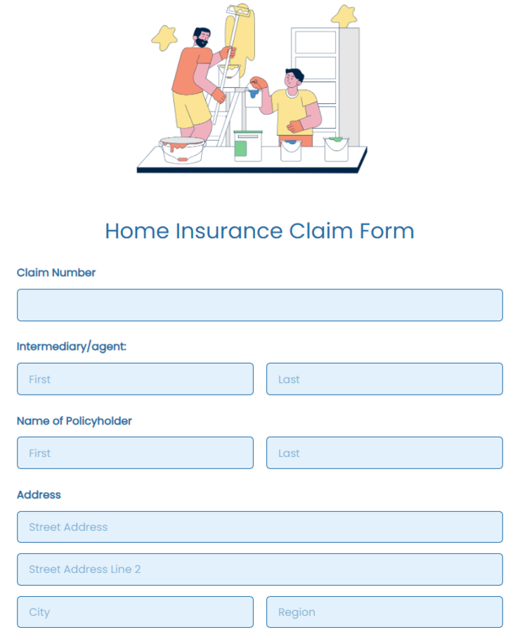 property-insurance-claim-form-template