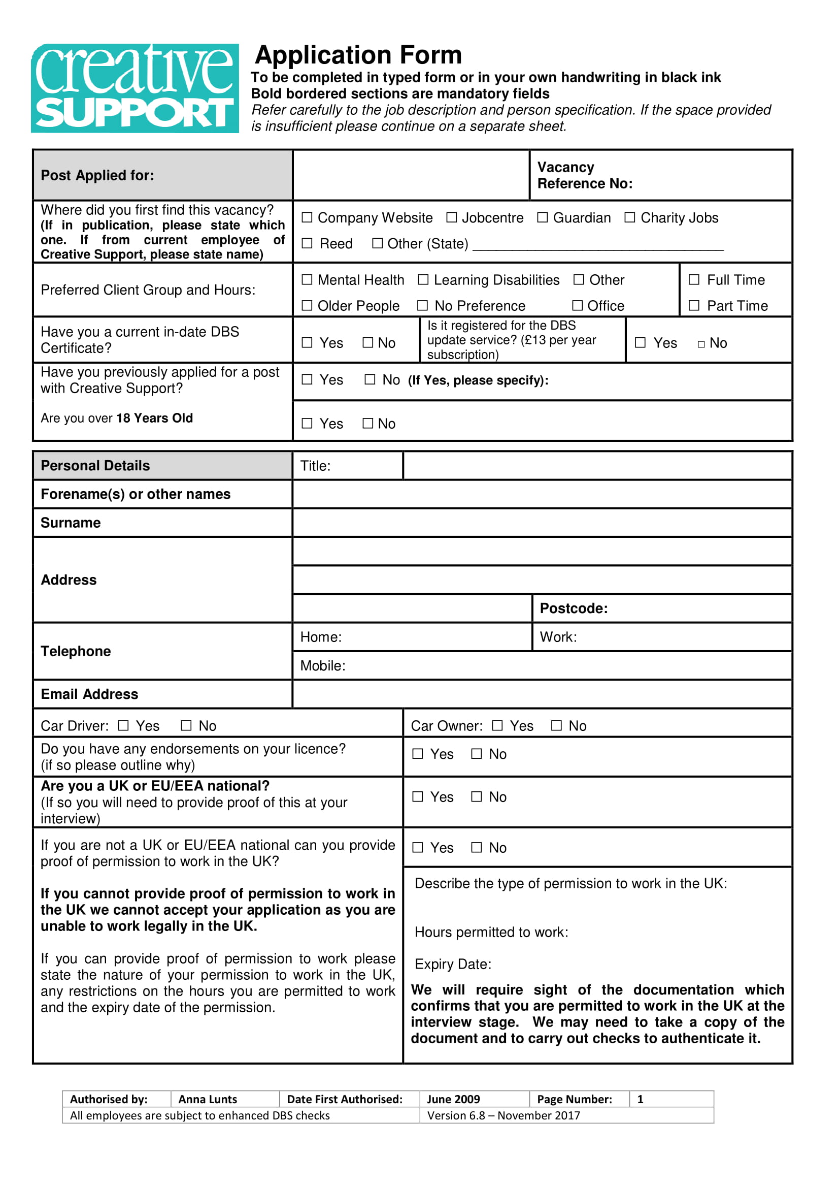 proprietor-job-application-form-template