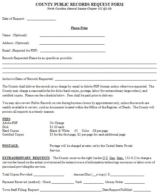 public-records-request-form-template