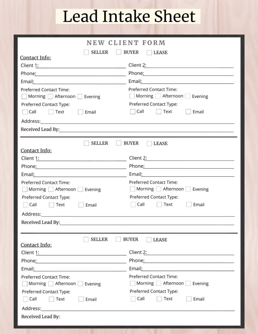real-estate-client-form-template