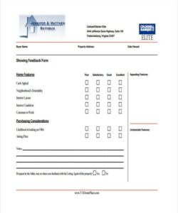 real-estate-showing-feedback-form-template