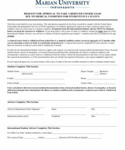 reduced-course-load-medical-form-template