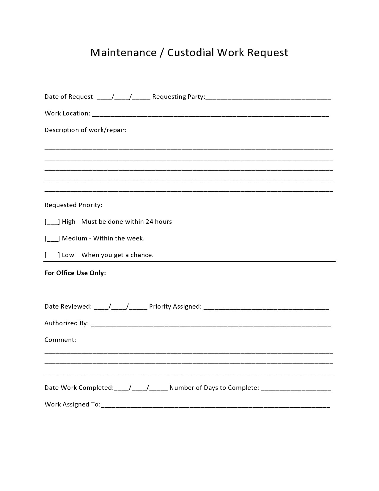 repair-maintenance-differences-form-template