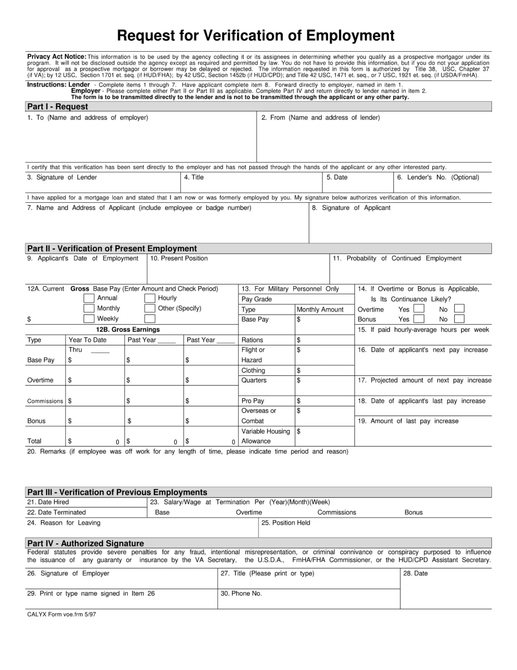 request-employment-verification-form-template