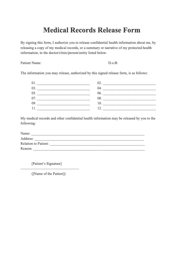 request-for-medical-records-form-template