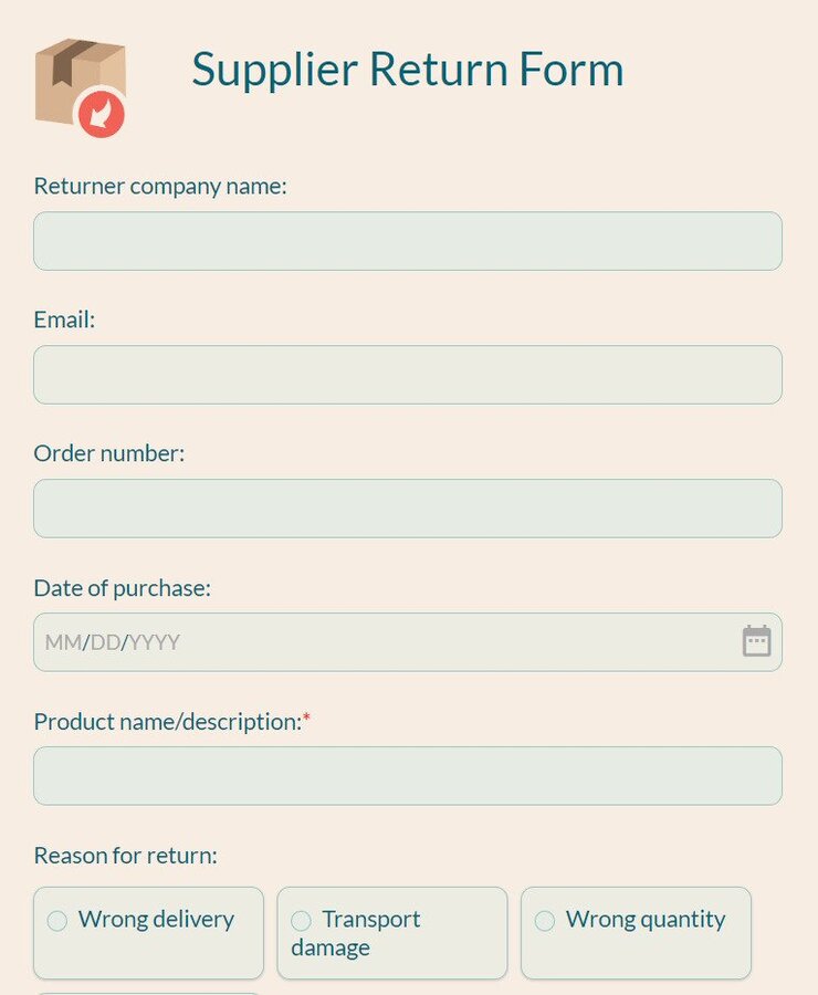 return-to-vendor-form-template