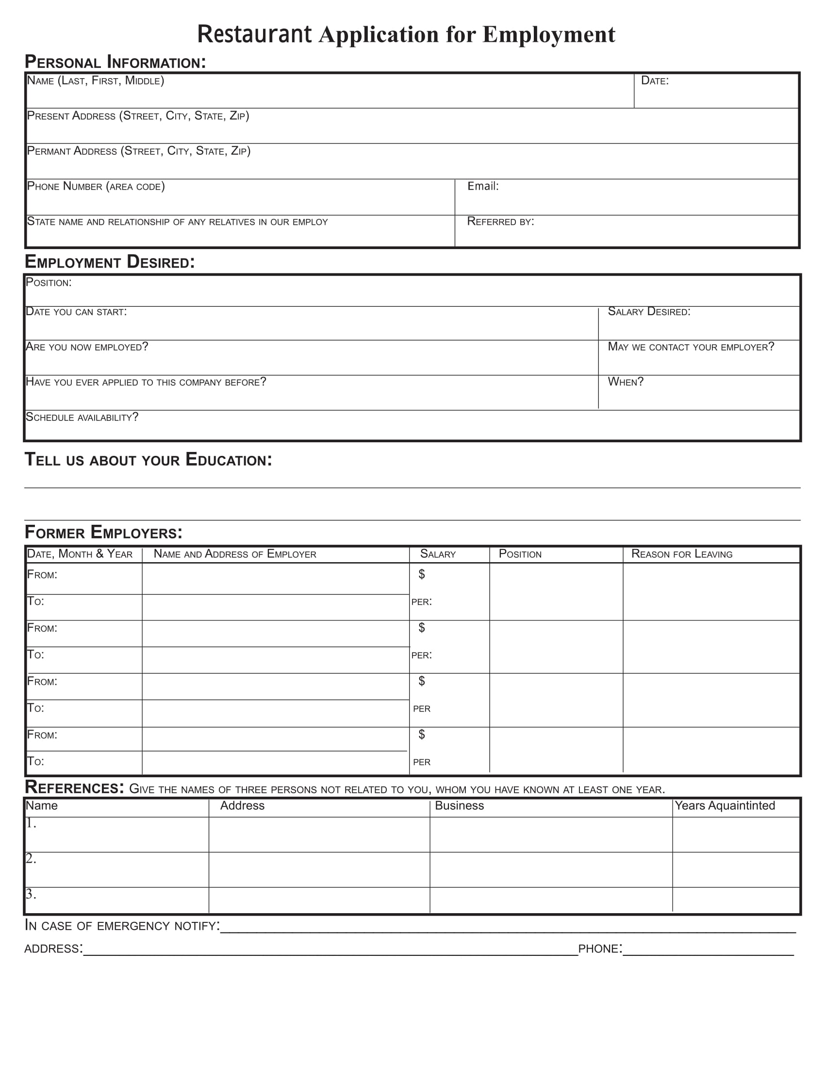 rstaurant-employee-application-form-template
