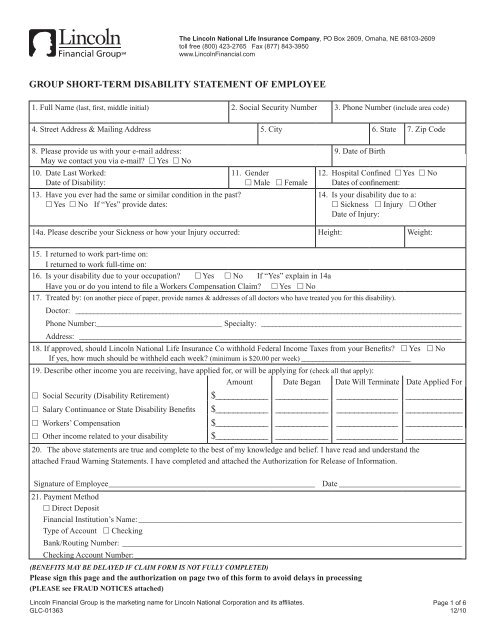 short-term-disability-claim-form-template