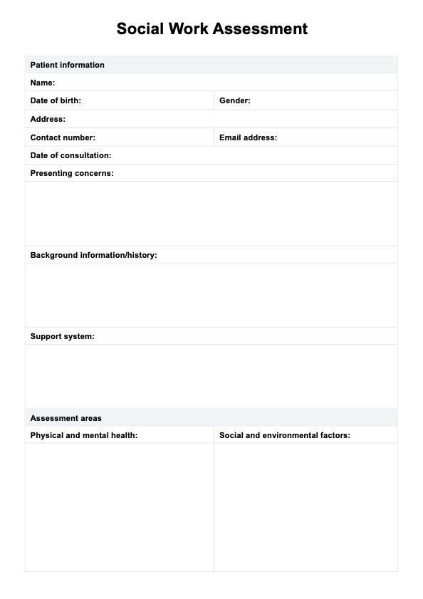 social-work-intake-form-template