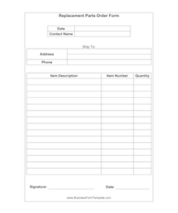 spare-parts-request-form-template