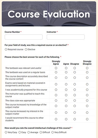 student-course-evaluation-form-template