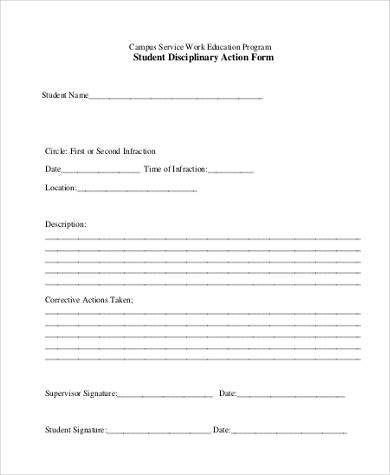 student-discipline-documentation-form-template