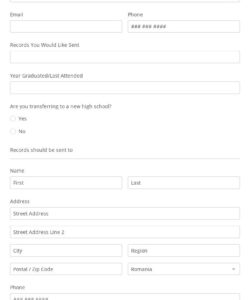 student-records-request-form-template