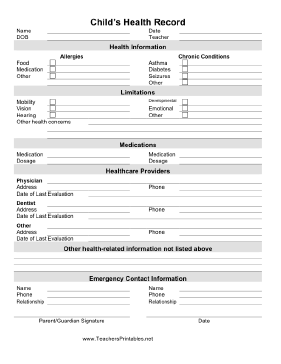 student-school-medical-form-template