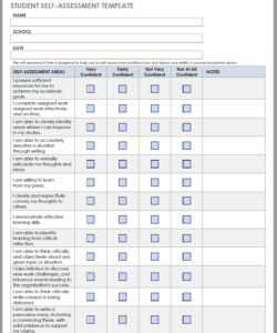 student-self-evaluation-form-template