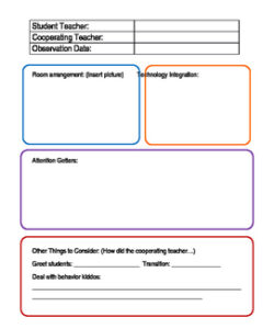 student-teacher-observation-form-template