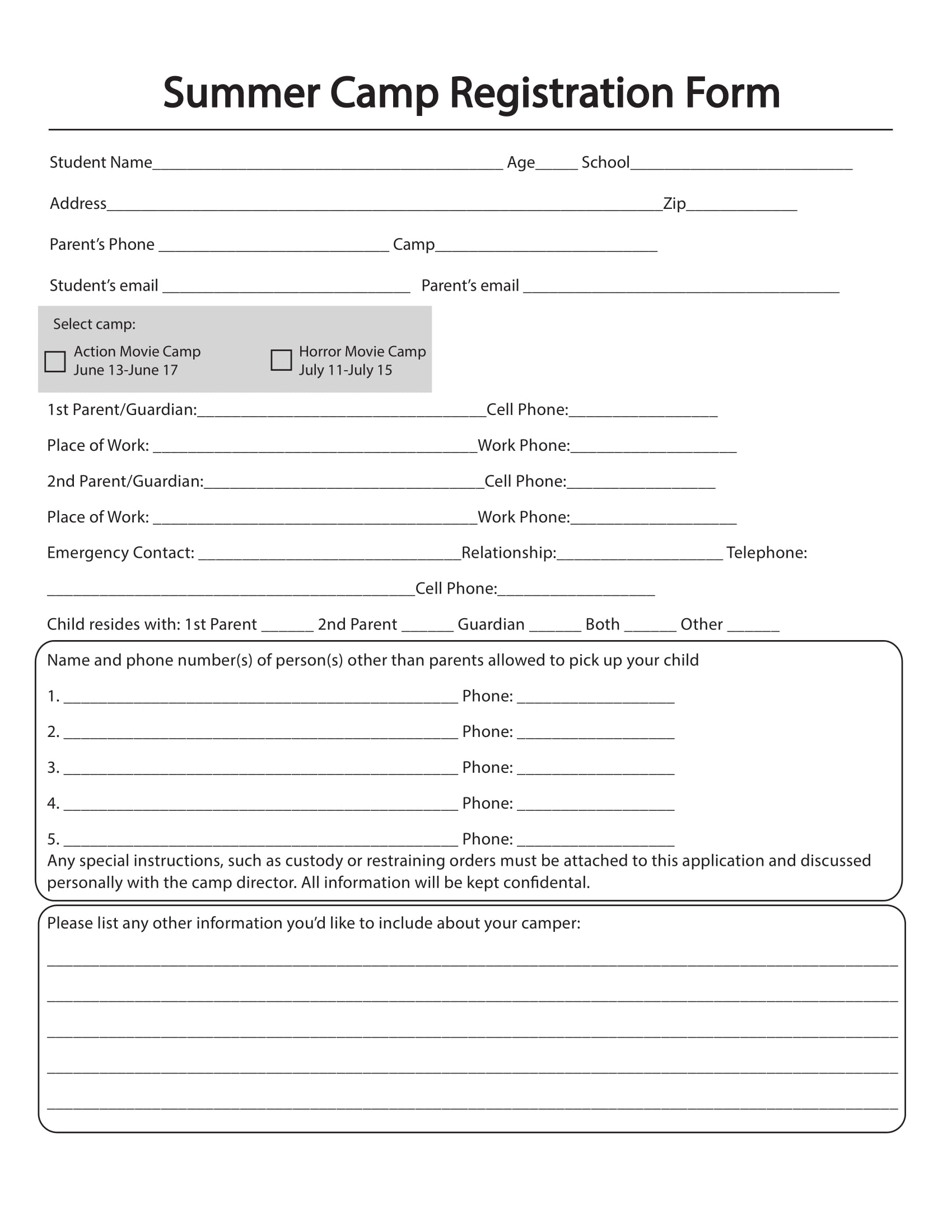 summer-day-camp-registration-form-template
