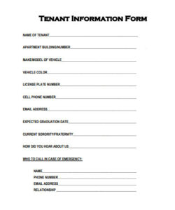 tenant-contact-information-form-template