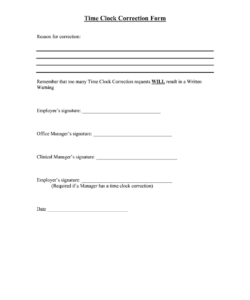 time-card-adjustment-form-template