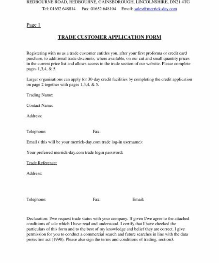 Teaching Assistant Application Form Template