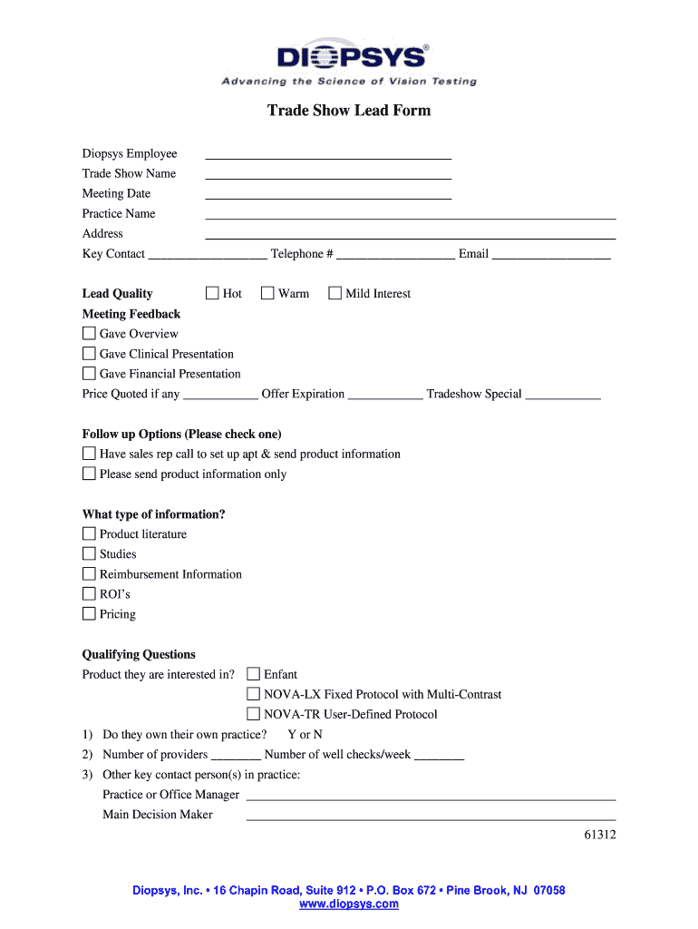 trade-show-contact-form-template