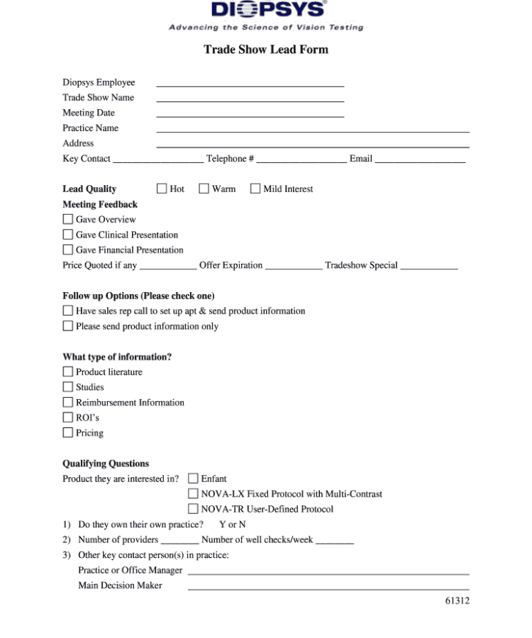 Return to Work Form Template