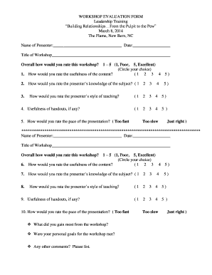 training-workshop-evaluation-form-template