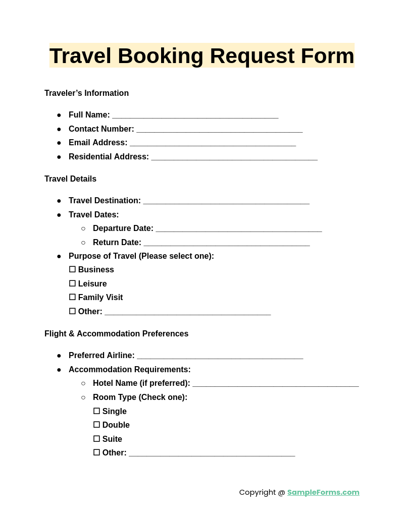 travel-booking-request-form-template