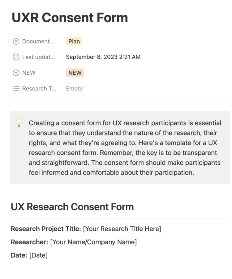 User Acceptance Testing Form Template