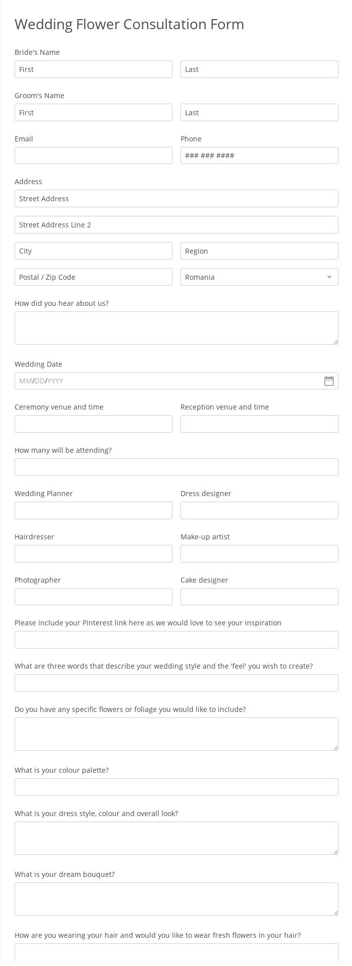 wedding-flower-consultation-form-template