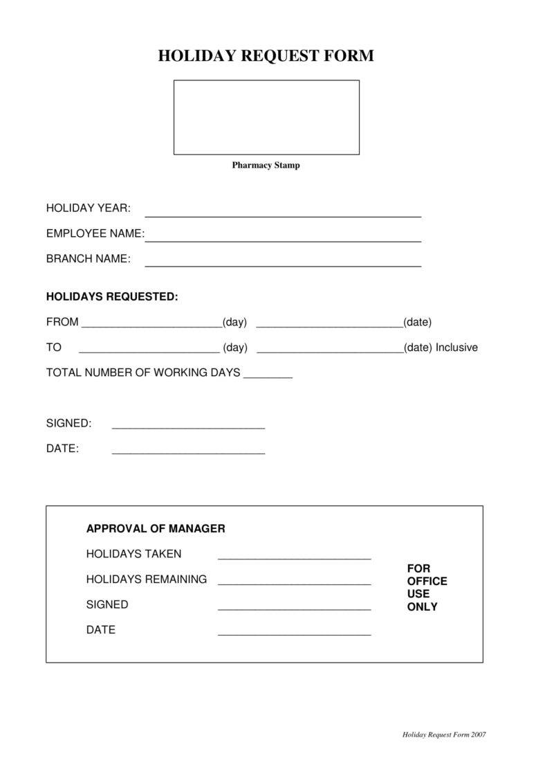 work-holiday-request-form-template
