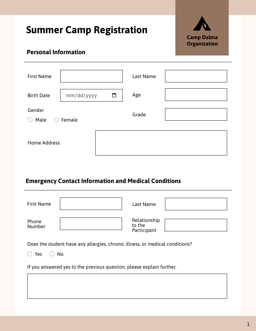 youth-camp-registration-form-template