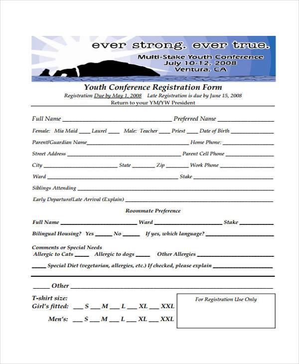 youth-conference-registration-form-template